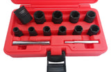 SOCKET SET FOR DAMAGED BOLTS 1/2", 11 PCS., 8–21 MM (GJ0950)