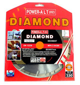 DIAMOND CUTTING DISC 230 MM X1.8X2.6X7.0, SEGMENT/TURBO (PAST0230)