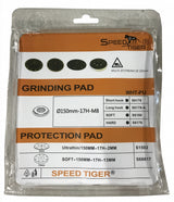 PAD, VELCRO WITH YELLOW SANDING DISC SET | 150 MM | 17 HOLES | 17 PCS. (SD17Y)