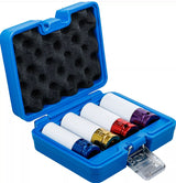 PROTECTIVE IMPACT SOCKET SET | 12.5 MM (1/2") DRIVE | 17 / 19 / 21 /22 MM | 4 PCS. (9847)