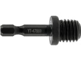 Sriegio M14 adapteris į HEX (1/4") 6.3 mm | 47 mm ilgio (YT-47869)