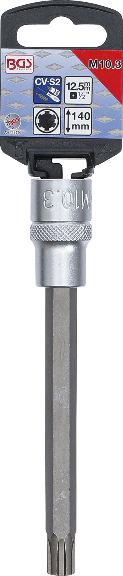 Antgalis Ribe | ilgis 140 mm | 12,5 mm (1/2") | Spline (RIBE) M10.3 (4179)