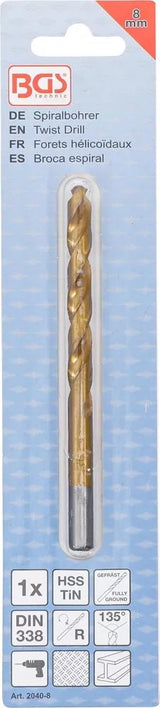 Сверло по металлу HSS-G 8.0 mm
