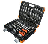 Galvučių ir raktų komplektas 108 dalių, 1/4" + 1/2" (KR121108C)