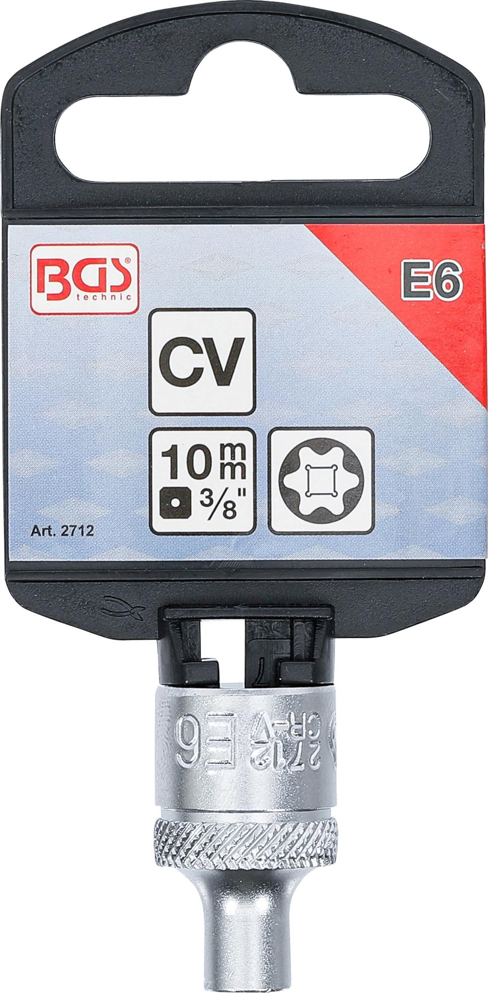 Головка E-star для болтов 3/8", E6