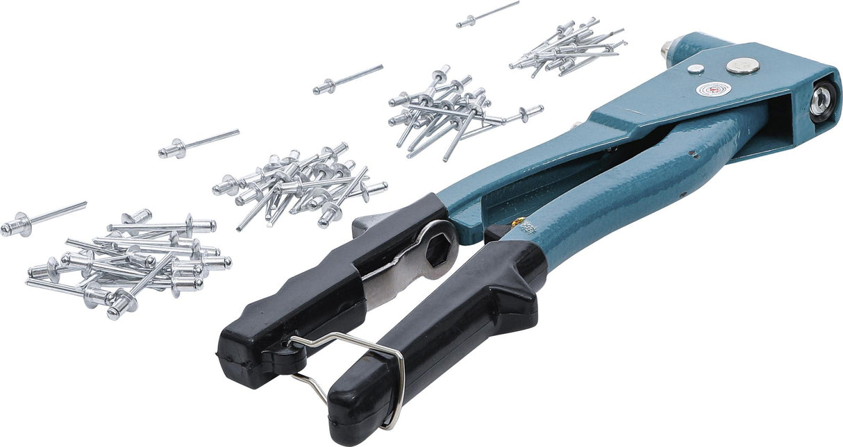 Kniediklis su kniedžių rinkiniu | 2.4 / 3.2 / 4.0 / 4.8 mm | 60 vnt (401)
