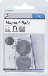 Magnetų rinkinys | keramika | Ø 25 mm | 6 vnt. (79905)