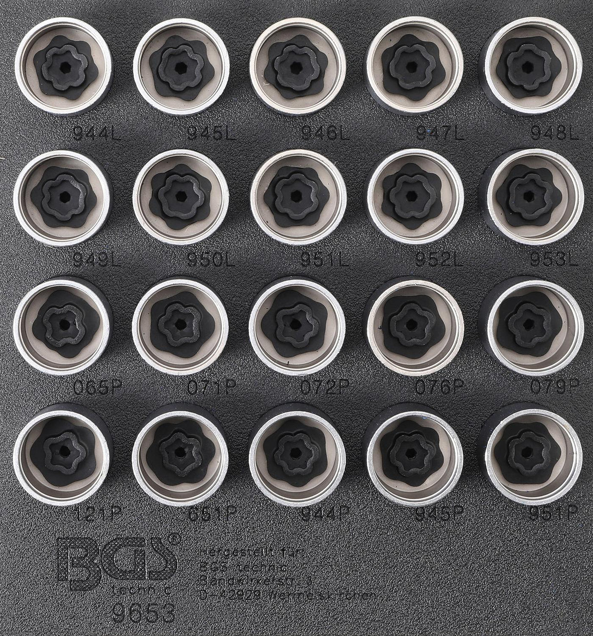 TOOL TRAY 1/6: RIM LOCK SOCKET SET FOR VOLVO | 20 PCS. (9653)