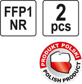 Respiratoriai FFP1/K 2 vnt. (YT-74852)