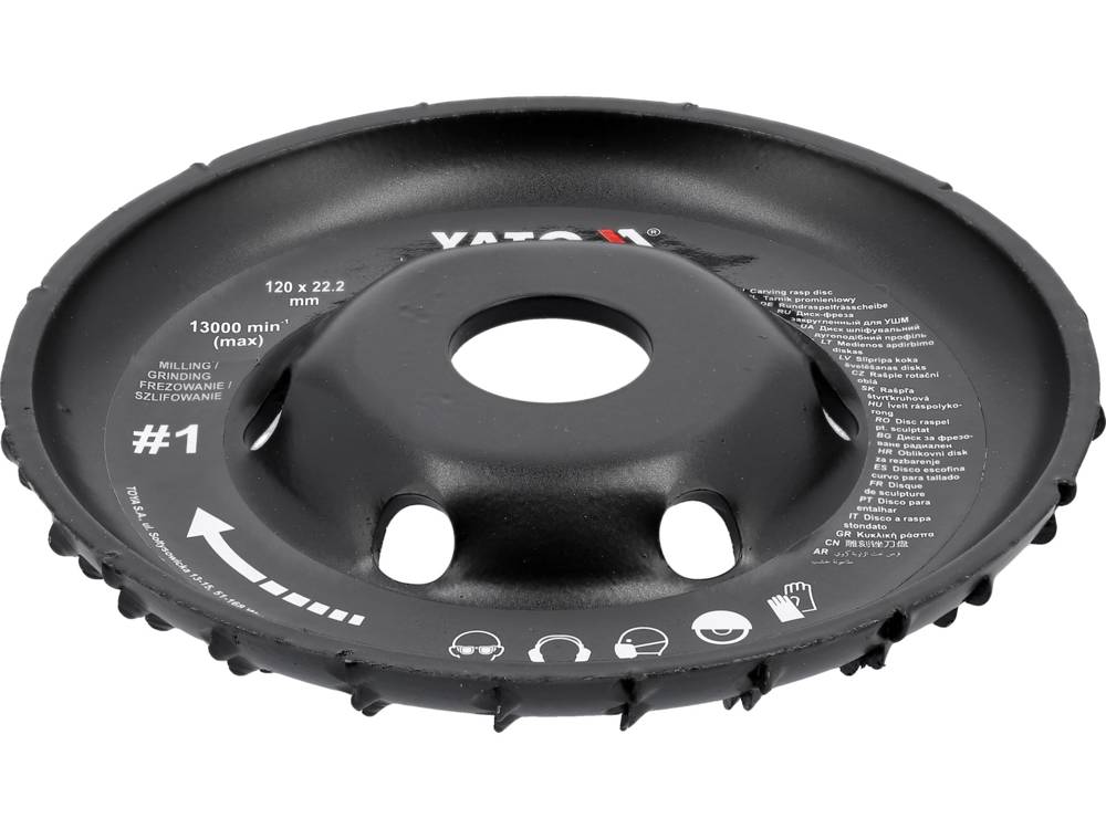 RASP CUTTER RADIUS RECESSED 120MM NR1 (YT-59155)