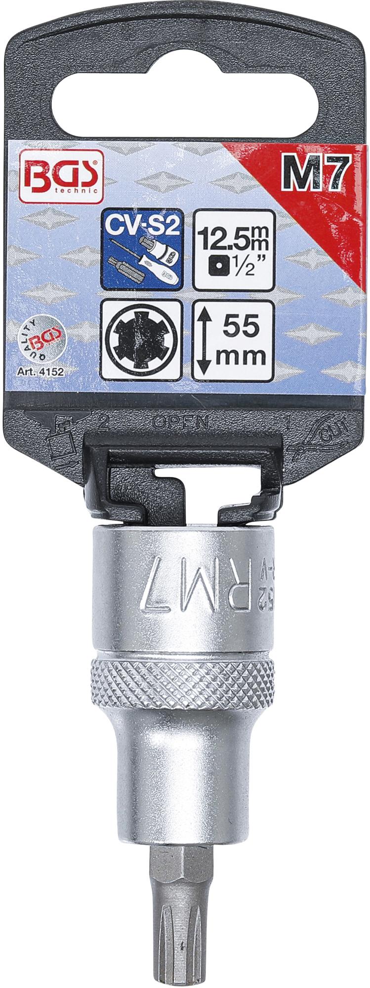 Бита | длина 55 mm | 12,5 mm (1/2") | Spline (RIBE) M7