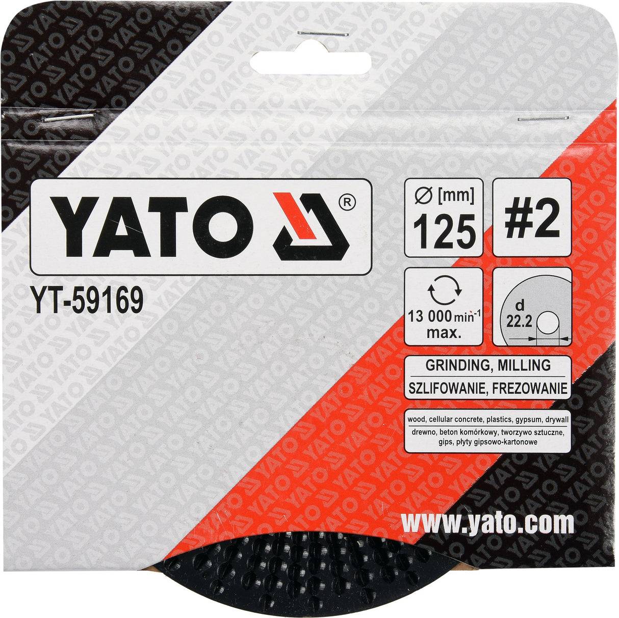 TAPERED RASP DISC 125MM NO2 (YT-59169)