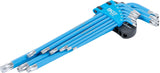 L tipo raktų rinkinys | T-Star (Torx) / T-Star su skyle (Torx) T10 - T50 | 9 vnt. (35105)