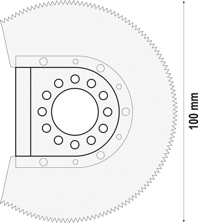 BLADE BIM-TIN  W: 100MM (YT-34701)