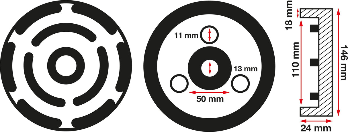Резиновая подушка | для автоподъёмников | Ø 145 mm
