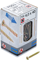 Universalūs varžtai | T-Star (Torx) T20 | 4.0 x 40 mm | 150 vnt. (88003)