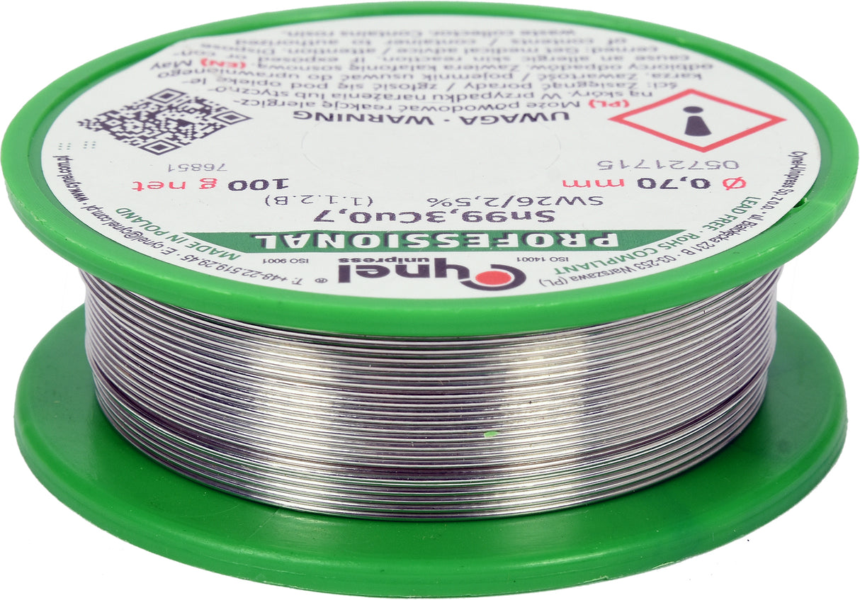 LEAD FREE SOLDER 0.7MM 100G (76851)