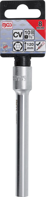 Galvutė šešiakampė | labai ilga | 10 mm (3/8") | 8 mm (9863-8)