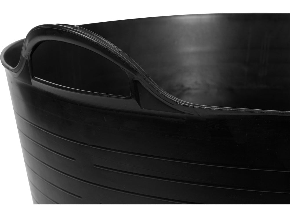 Elastinis plastikinis indas / tara | juodas | 42 l (35581)