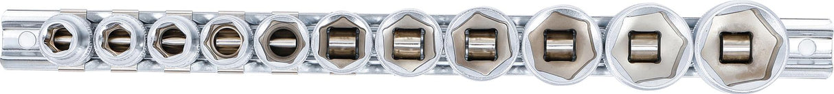 Набор головок, шестигранные | 10 mm (3/8") | 5/16" - 7/8" | 11 шт.