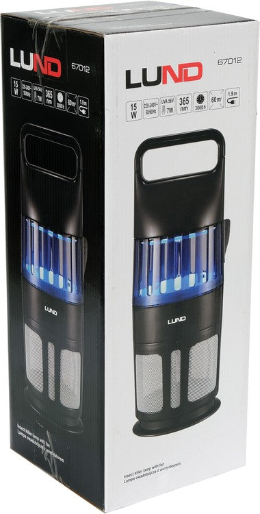 Lempa nuo vabzdžių | su ventiliatoriumi | UV-A 15W (67012)