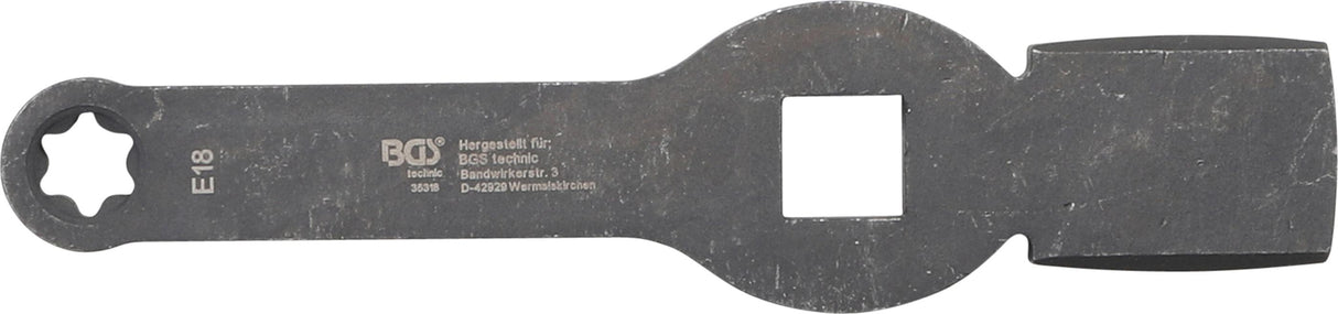 Smūginis raktas | E tipo (Torx) | 20 mm (3/4") | E18 | stabdžių suportams MAN TGL TGM (35318)