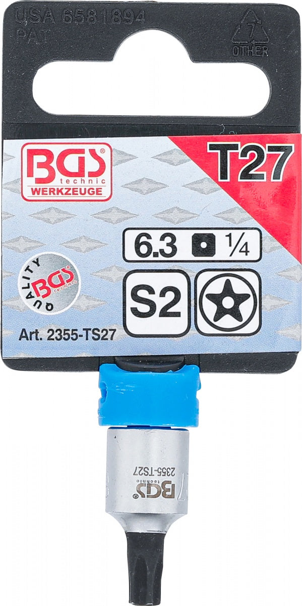 Antgalis 5-kampis 1/4" TS-Star su skyle TS27 (2355-TS27)