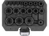 Набор ударных головок | E-Type Plus | 6,3 mm (1/4"), 10 mm (3/8"), 12,5 mm (1/2") | EP4 - EP32 | 19 шт.