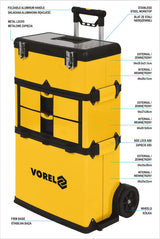 TROLLEY TOOL BOX 3 SEGMENTS (78738)