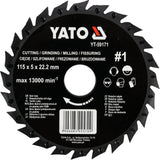 Диск/фреза по дереву 115mm, No1
