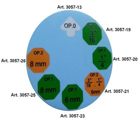 Punšas OP1, skirtas BGS 3057 | Ø 4,75 mm (3/16") (3057-19)