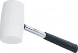 RUBBER MALLET | METAL HANDLE | WHITE HEAD | Ø 64 MM | 750 G (70141)