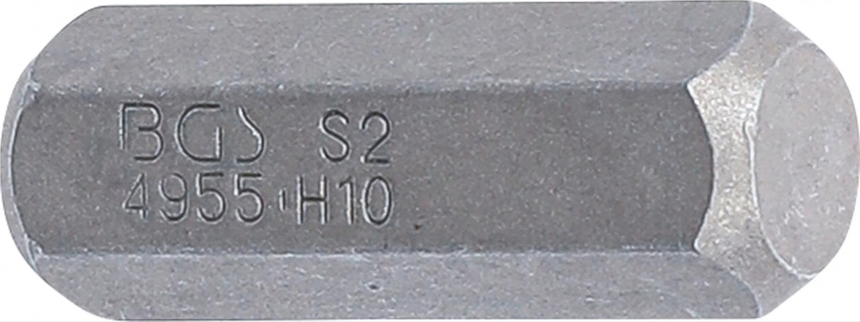 Antgalis | ilgis 30 mm | 10 mm (3/8") storis | Hex šešiakampis 10 mm (4955)