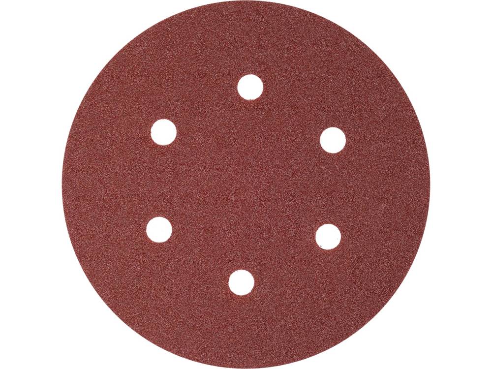 Šlifavimo popierius {velcro) | 6 skylės | 150 mm / P100 | 50 vnt. (YT-834584)