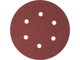Šlifavimo popierius {velcro) | 6 skylės | 150 mm / P100 | 50 vnt. (YT-834584)