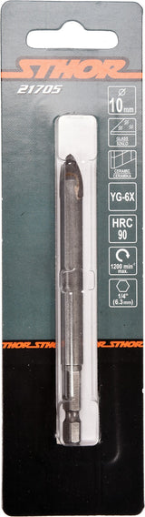 Grąžtas stiklui ir keramikai | 6.3 mm (1/4") galu | 10 mm (21705)