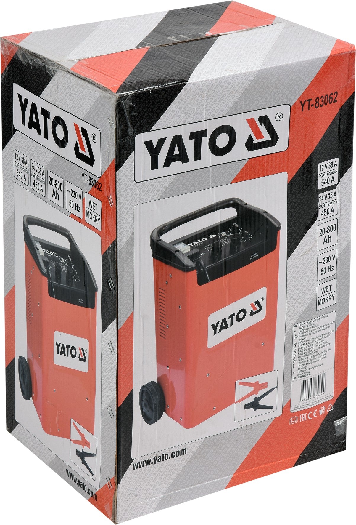 BATTERY CHARGER, JUMP STARTER 20-800 AH (YT-83062)