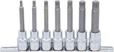 Įpresuotų antgalių rinkinys | 12.5 mm (1/2") | Spline (XZN) | M5 - M14 | 7 vnt. (5175)