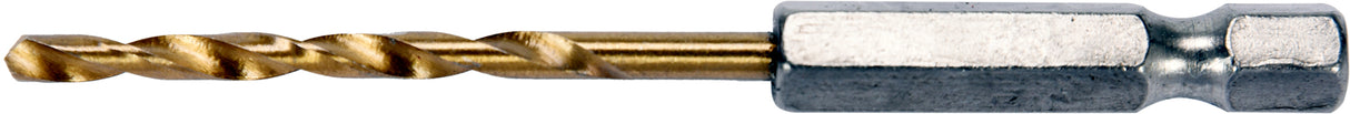 Grąžtas metalui su Hex 6.3 mm (1/4") galu HSS-TiN | 3.5 mm (YT-44756)
