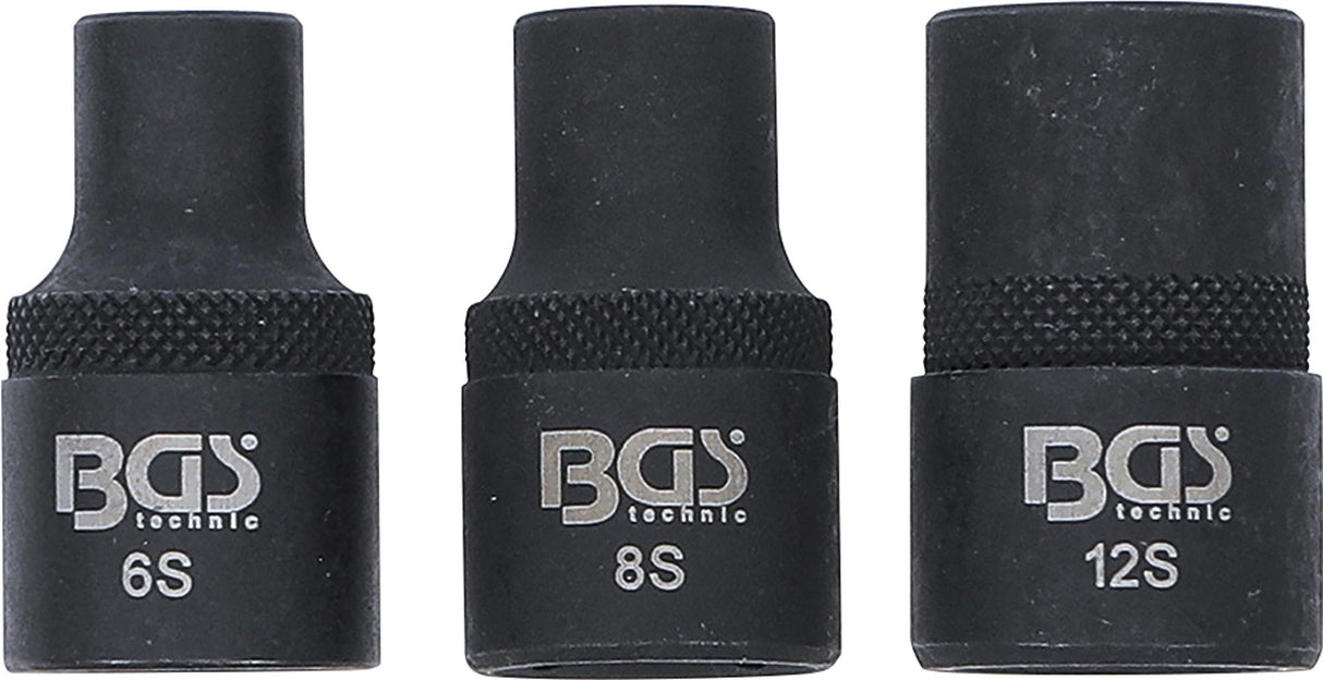 Набор головок | Spline (Ribe) M6S, M8S, M12S | 3 шт.