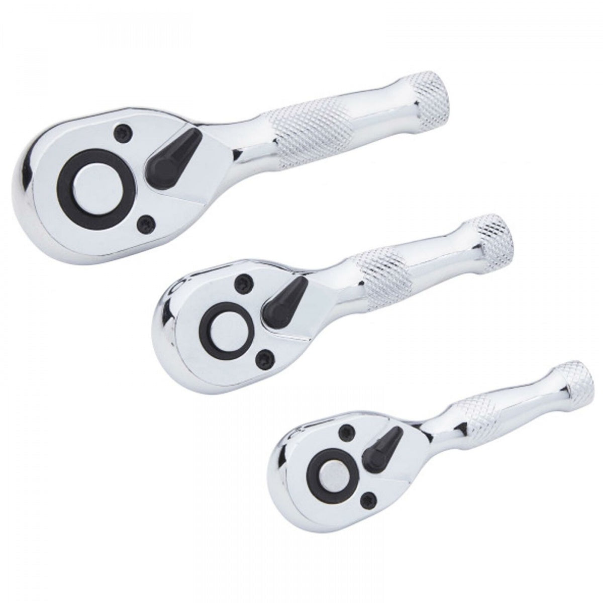 Набор коротких трещоток | 6.3 mm (1/4") / 10 mm (3/8") / 12,5 mm (1/2") | 3 шт.