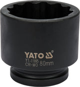 Ударная головка двенадцатигранная | 25 mm (1") | 80 mm