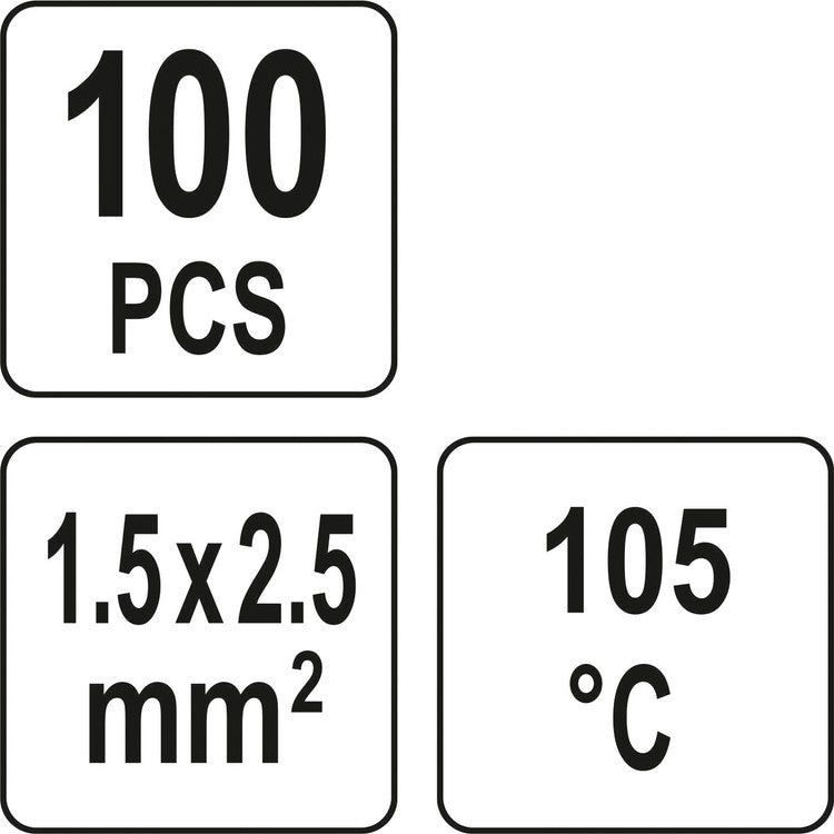 HEAT SHRINK SOLDER SLEEVES 1.5-2.5MM2 100PCS (YT-81453)