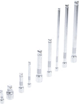 Набор шарнирных удлинителей | 6.3 mm (1/4") / 10 mm (3/8") / 12.5 mm (1/2") | 9 шт.