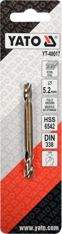 Grąžtas metalui | HSS | dvipusis | 5,2 mm (YT-40017)