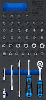 Вкладыш для инструментов 1/3: набор головок | 6.3 mm (1/4") | 41 шт.