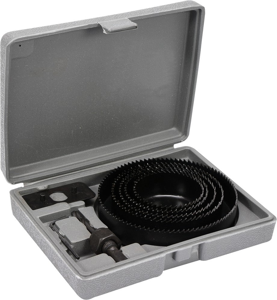 Grąžtų karūnų rinkinys medžiui | 64-127 mm | 8 vnt. (22571)
