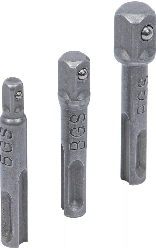 Набор адаптеров | SDS - внешние квадраты 6,3 mm (1/4"), 10 mm (3/8"), 12,5 mm (1/2") | 3 шт.