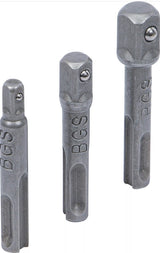 Набор адаптеров | SDS - внешние квадраты 6,3 mm (1/4"), 10 mm (3/8"), 12,5 mm (1/2") | 3 шт.