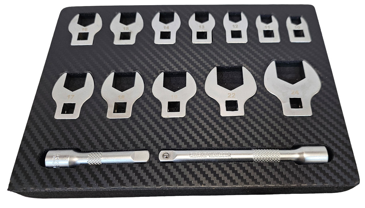 Šoninių raktų rinkinys | 10 mm (3/8") | 10 - 24 mm | 14 vnt. (SK82914S)